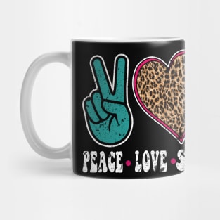 PEACE LOVE AND SANITIZE Mug